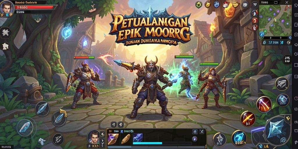 Tampilan gameplay <strong>8G8G</strong> yang menakjubkan di dunia MMORPG.