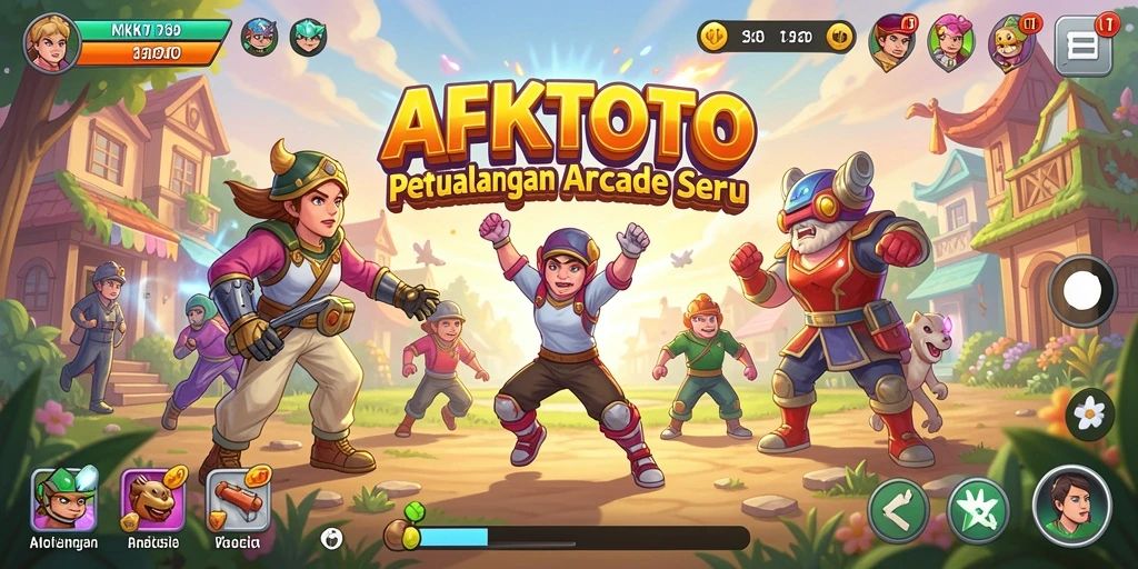 Tampilan gameplay seru dan penuh warna di AFKTOTO.