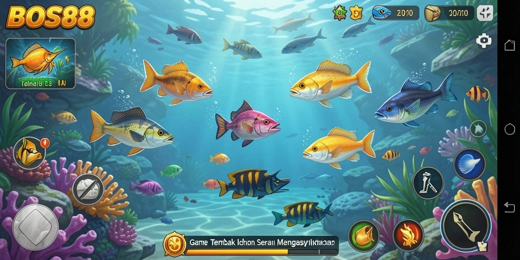 Screenshot gameplay Tembak Ikan yang mengasyikkan di BOS88.