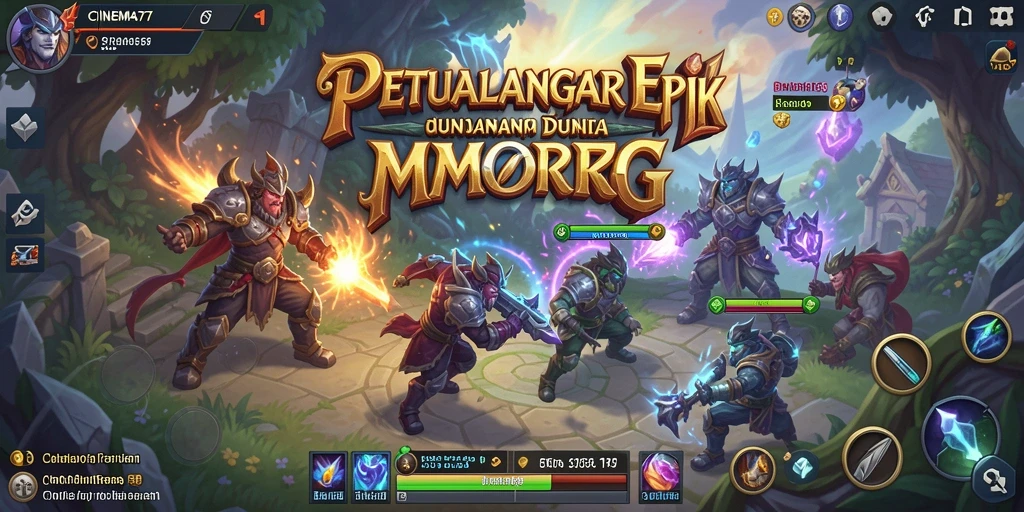 Tampilan gameplay menarik dari CINEMA77 yang menampilkan pertarungan epik.
