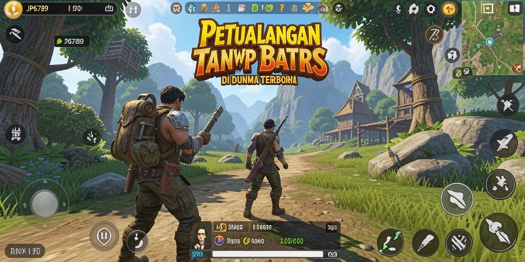 Screenshot menunjukkan eksplorasi dunia luas dalam JP6789.