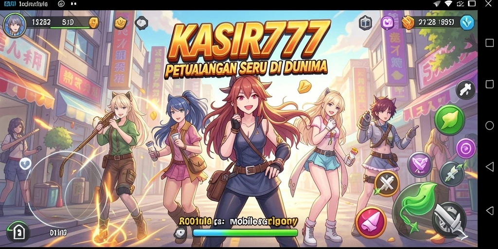 Tampilan gameplay seru dengan karakter Anime yang menarik.