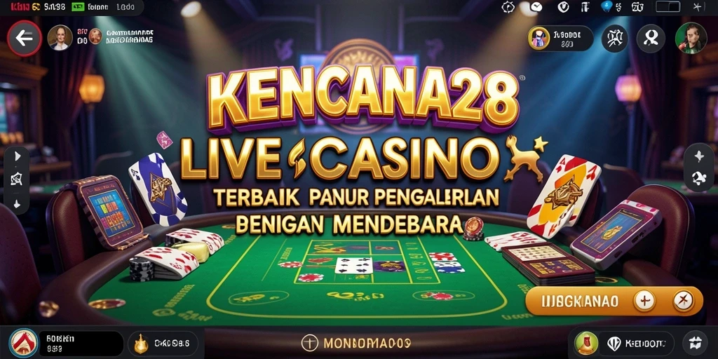 Tampilan menawan gameplay Live Casino KENCANA28 dengan dealer profesional.