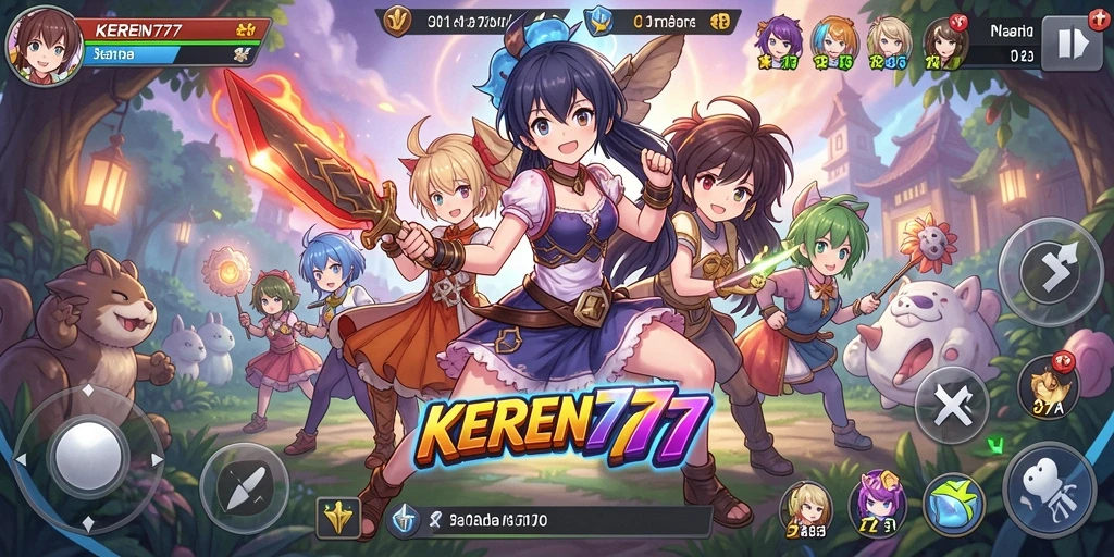 Tangkapan layar dari gameplay seru KEREN777 yang penuh aksi.