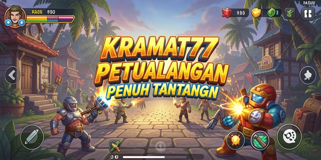 Tampilan gameplay KRAMAT77 dengan aksi arcade seru.
