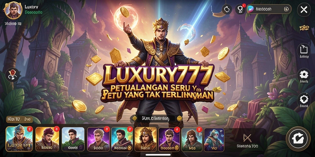 Screenshot gameplay <strong>LUXURY777</strong> yang menampilkan aksi petualangan yang seru.