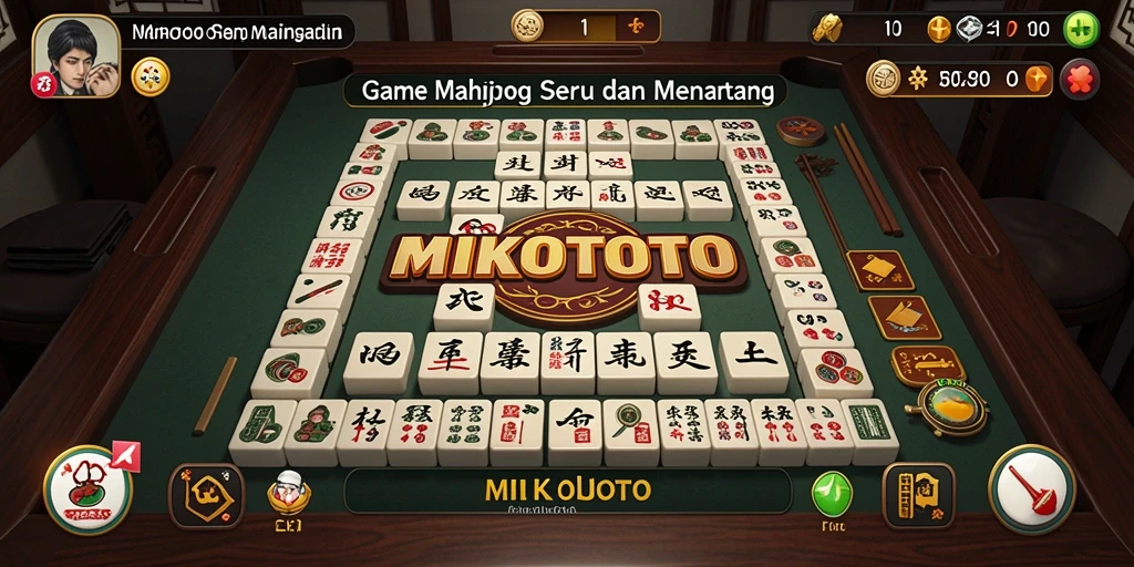 Tampilan gameplay seru MIKOTOTO dengan elemen Mahjong yang menarik.