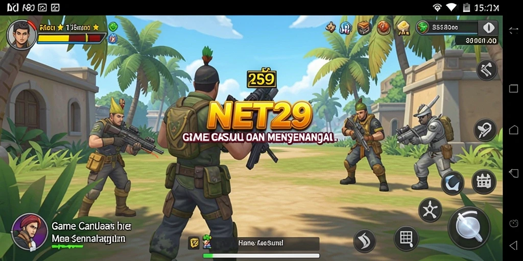 Tampilan gameplay NET29 yang penuh warna dan menghibur.