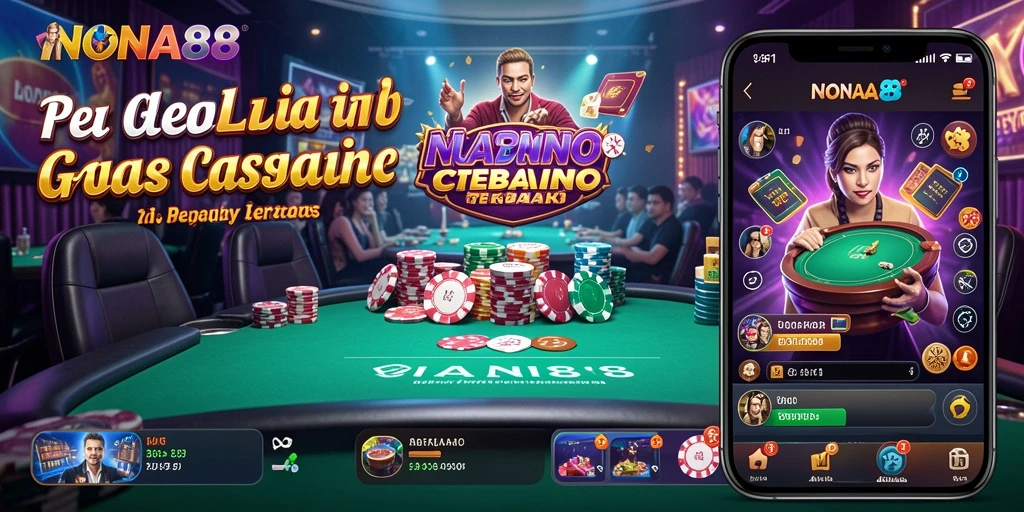 Tangkapan layar gameplay NONA88 dengan dealer live yang profesional.