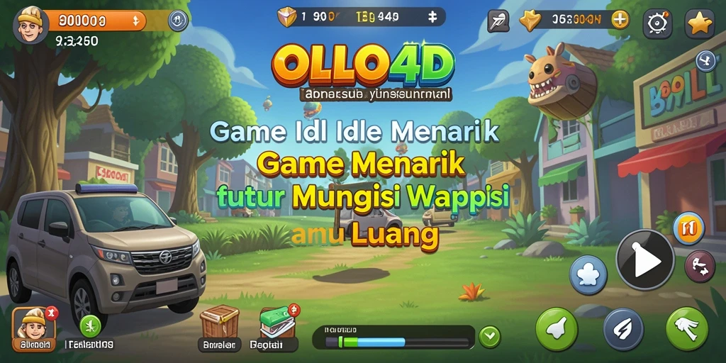 Screenshot menunjukkan karakter bergerak secara otomatis dalam OLLO4D.