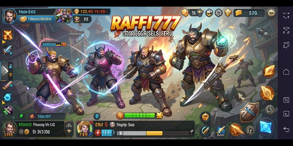 Tangkapan layar gameplay RAFFI777 yang intens dan strategis.