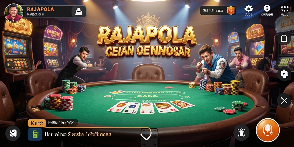 Tampilan gameplay seru dan menarik di aplikasi RAJAPOLA.