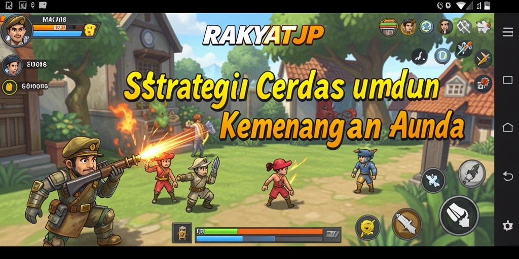 Screenshot utama RAKYATJP menampilkan momen epik gameplay Strategy.