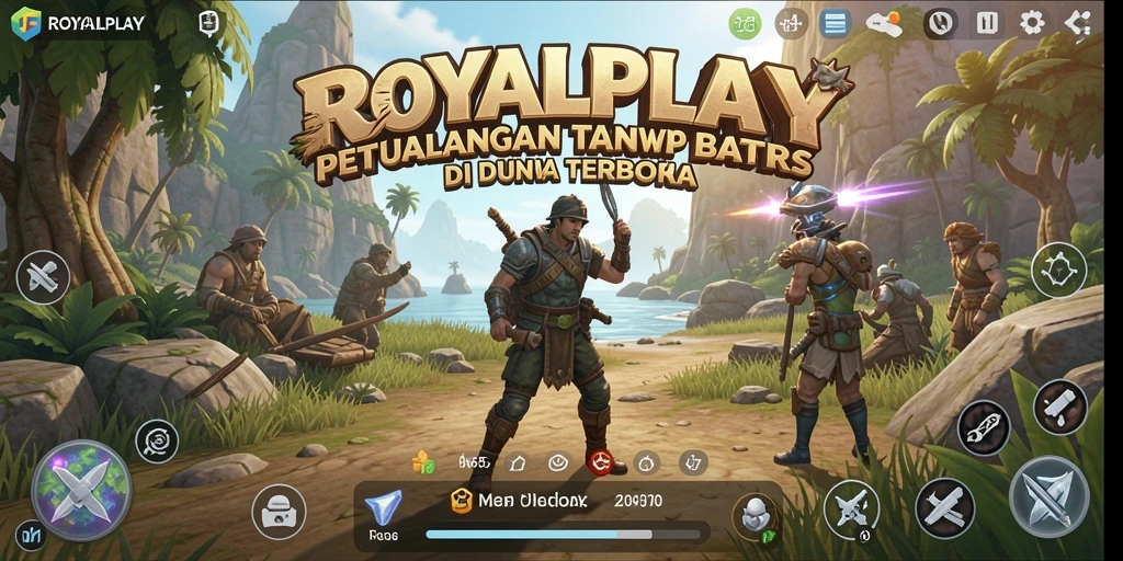 Tampilan gameplay menarik dari dunia terbuka ROYALPLAY.