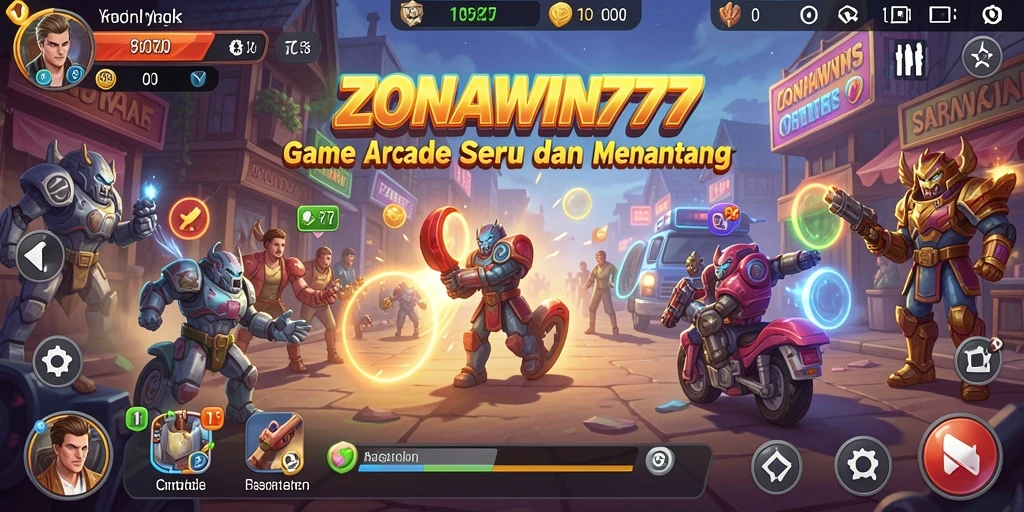 Tangkapan layar gameplay ZONAWIN777 yang penuh aksi.